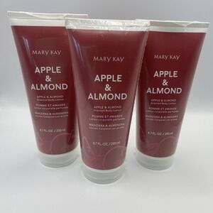 MARY KAY APPLE AND ALMOND SCENTED BODY LOTION~3 TUBES~6.7 FL. OZ. EACH~FULL SIZE